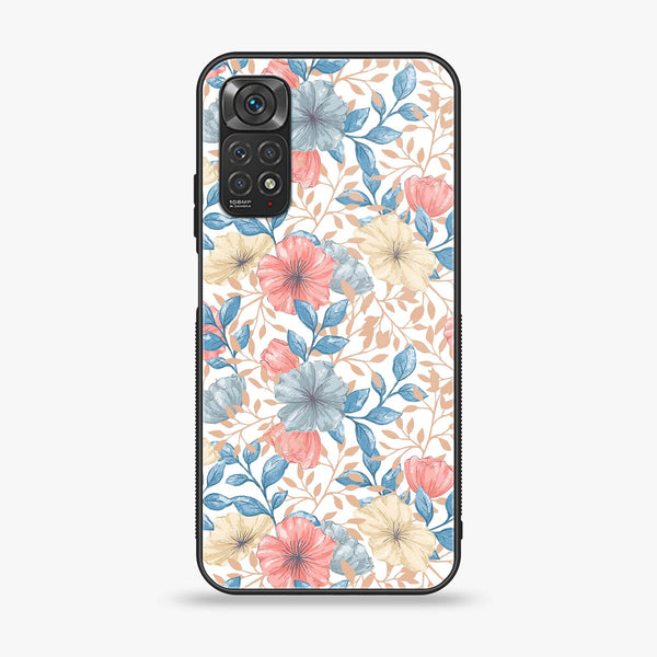 Xiaomi Redmi Note 11 Pro - Seamless Flower - Premium Printed Glass soft Bumper Shock Proof Case