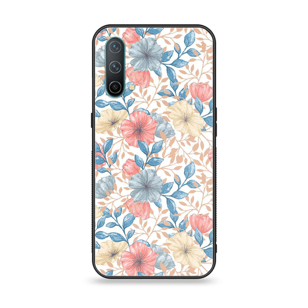 OnePlus Nord CE 5G - Seamless Flower - Premium Metal Printed soft Bumper Shock Proof Case