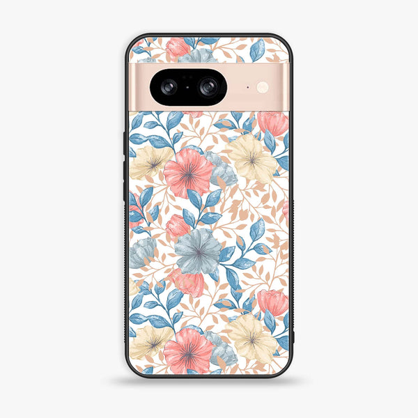 Google Pixel 8 - Seamless Flower - Premium Metal Printed soft Bumper Shock Proof Case CS-49936