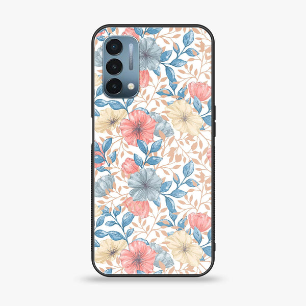 OnePlus Nord N200 5G - Seamless Flower - Premium Printed Glass soft Bumper Shock Proof Case