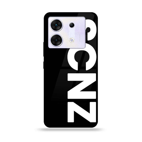 Infinix Zero 30 5G - SCNZ - Premium Printed Glass soft Bumper Shock Proof Case