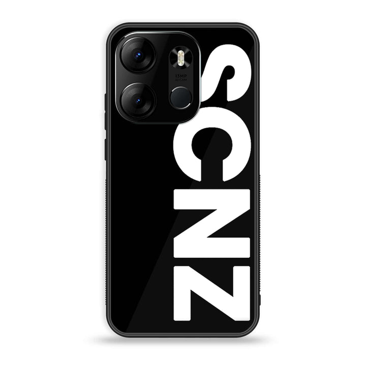 Tecno Spark Go 2023 - SCNZ - Premium Printed Glass soft Bumper Shock Proof Case