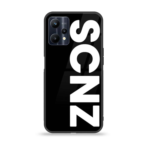 Realme V25 - SCNZ - Premium Printed Glass soft Bumper Shock Proof Case