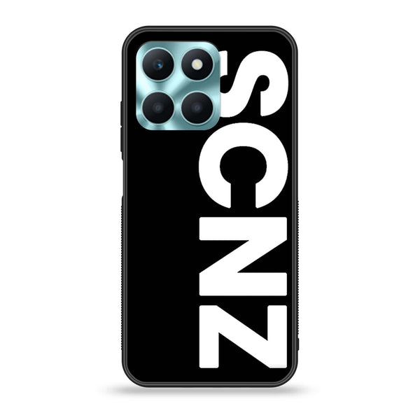 Honor X6a - SCNZ - Premium Printed Glass soft Bumper Shock Proof Case CS-13546