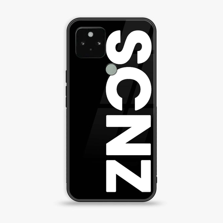 Google Pixel 5a - SCNZ - Premium Metal Printed soft Bumper Shock Proof Case CS-35118