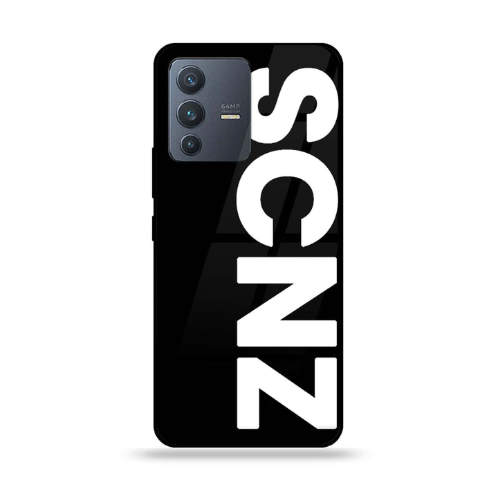 Vivo V23 5G - SCNZ - Premium Printed Glass soft Bumper Shock Proof Case