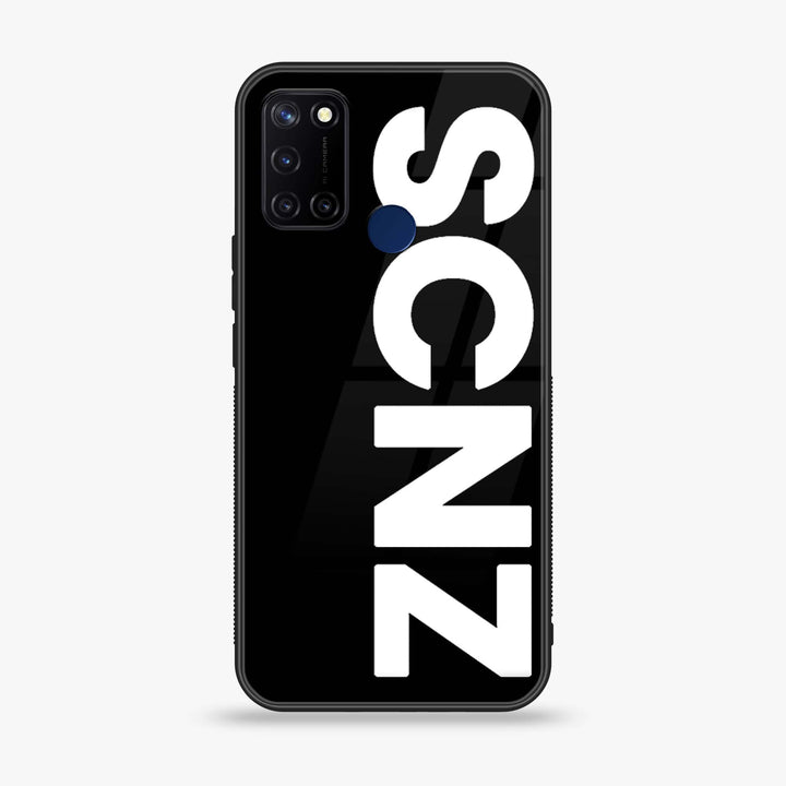 Realme C17 - SCNZ - Premium Printed Glass soft Bumper Shock Proof Case