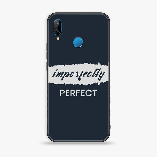 Huawei P20 lite - Imperfectly - Premium Printed Glass soft Bumper Shock Proof Case