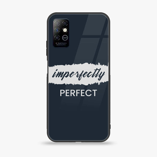 Infinix Note 8 - Imperfectly - Premium Printed Glass soft Bumper Shock Proof Case