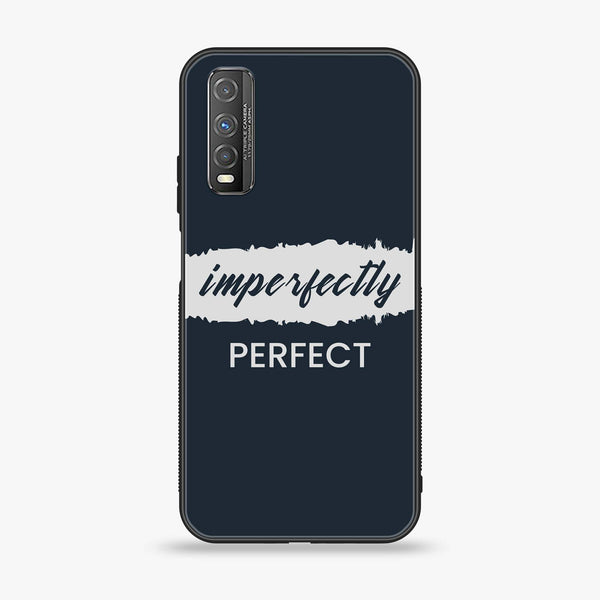 Vivo Y51s - Imperfectly - Premium Printed Glass soft Bumper Shock Proof Case