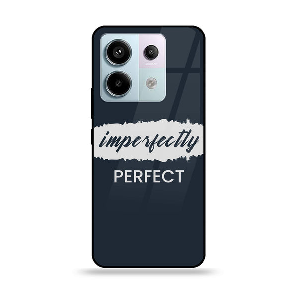 Redmi Note 13 Pro 4G - Imperfectly - Premium Printed Glass soft Bumper Shock Proof Case