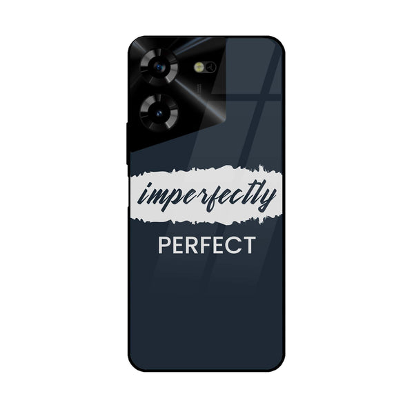 Tecno Pova 5 - Imperfectly - Premium Printed Glass soft Bumper Shock Proof Case