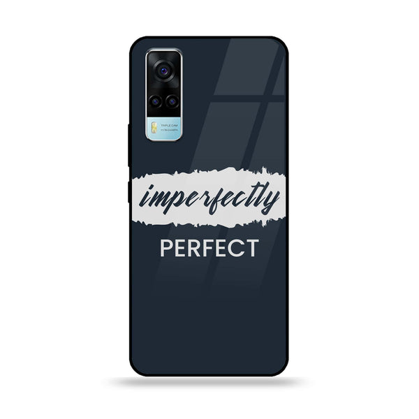 Vivo Y53s 4G - Imperfectly - Premium Printed Glass soft Bumper Shock Proof Case