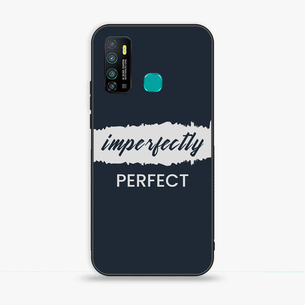 Infinix Hot 9 - Imperfectly - Premium Printed Glass soft Bumper Shock Proof Case