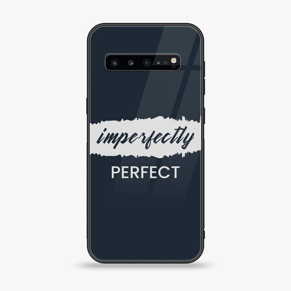 Samsung Galaxy S10 5G - Imperfectly - Premium Printed Glass soft Bumper Shock Proof Case