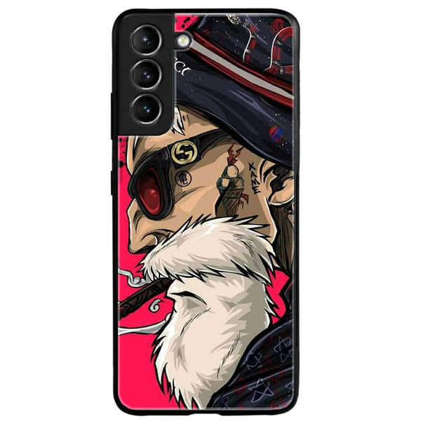 Samsung Galaxy S21 Plus - Master Roshi - Premium Metal Printed soft Bumper shock Proof Case CS-12237