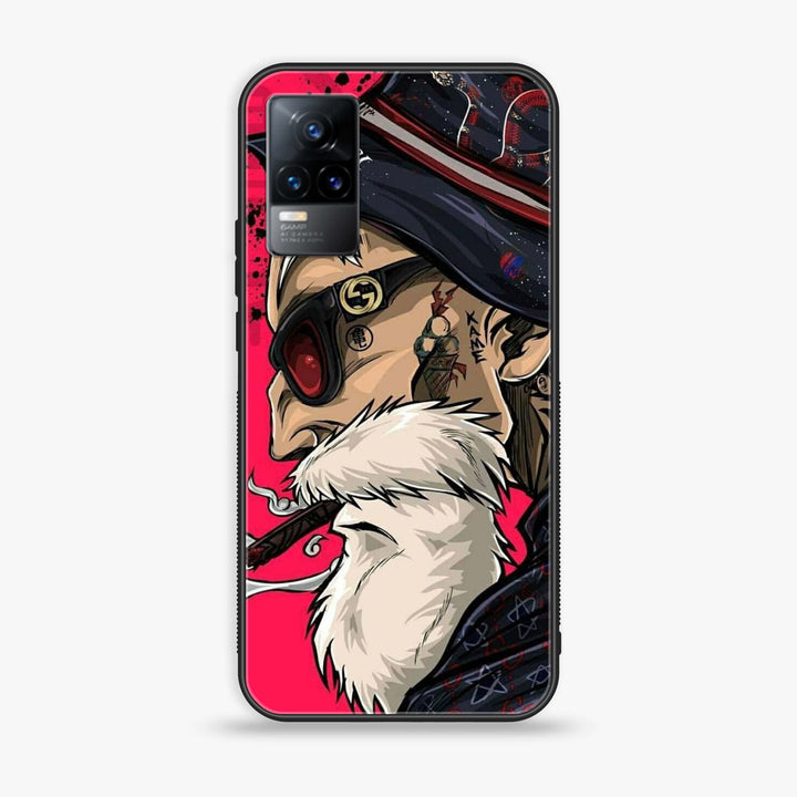 Vivo Y73 - Master Roshi - Premium Metal Printed soft Bumper shock Proof Case