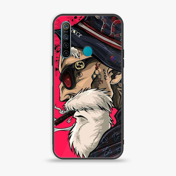 Realme 5s - Master Roshi - Premium Printed Glass soft Bumper Shock Proof Case