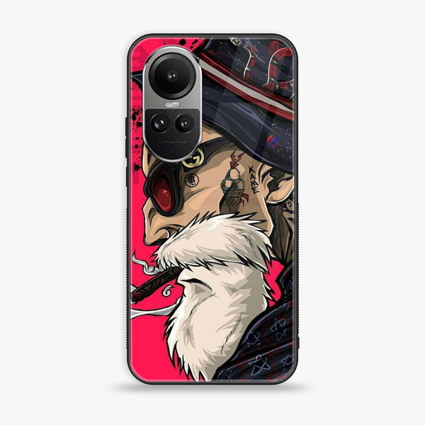 Oppo Reno10 Pro - Master Roshi - Premium Printed Glass soft Bumper Shock Proof Case
