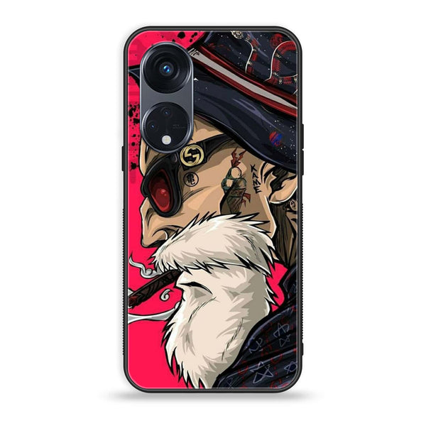 OPPO Reno 8T 5G - Master Roshi - Premium Printed Glass soft Bumper Shock Proof Case