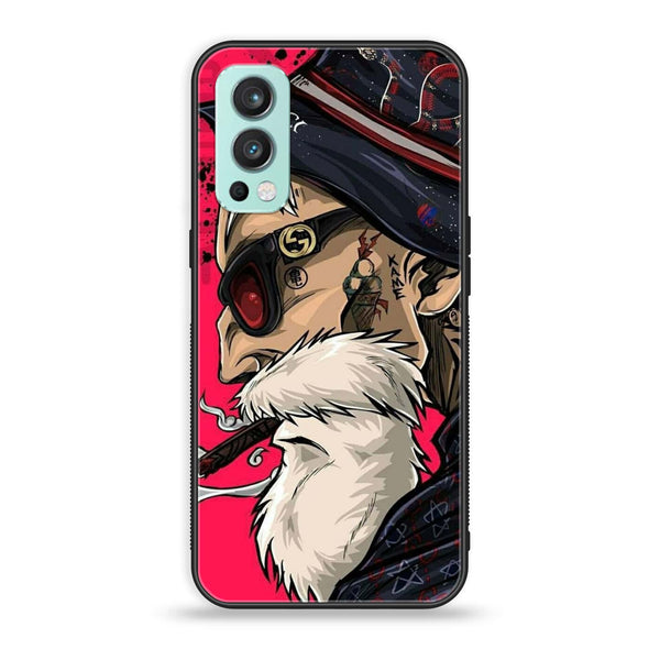 OnePlus Nord 2 5G - Master Roshi - Premium Printed Glass soft Bumper Shock Proof Case