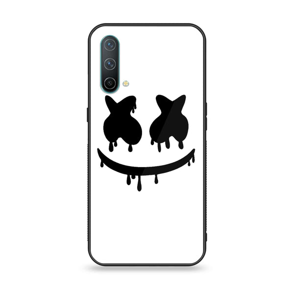 OnePlus Nord CE 5G - Marshmello Face - Premium Printed Glass soft Bumper Shock Proof Case