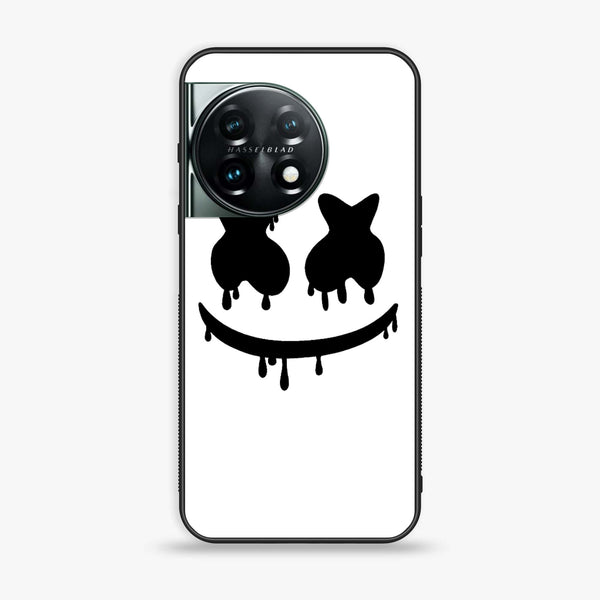 OnePlus 11 5G - Marshmello Face - Premium Metal Printed soft Bumper Shock Proof Case CS-37080