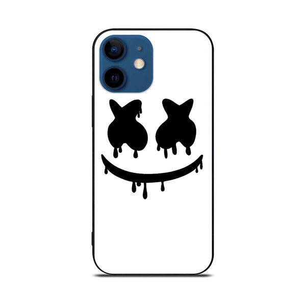 iPhone 11 - Marshmello Face - Premium Printed Glass soft Bumper shock Proof Case CS-17718