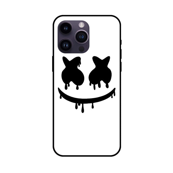 iPhone 12 Pro - Marshmello Face - Premium Metal Printed soft Bumper shock Proof Case