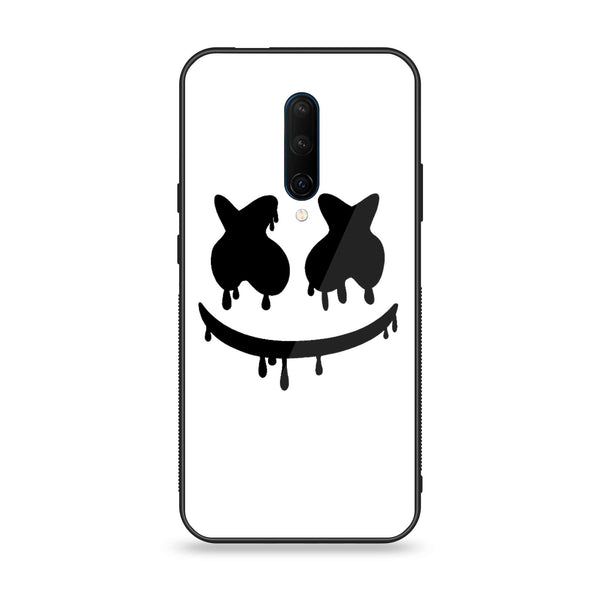 OnePlus 7 Pro - Marshmello Face - Premium Metal Printed soft Bumper Shock Proof Case CS-20660 CS-20783