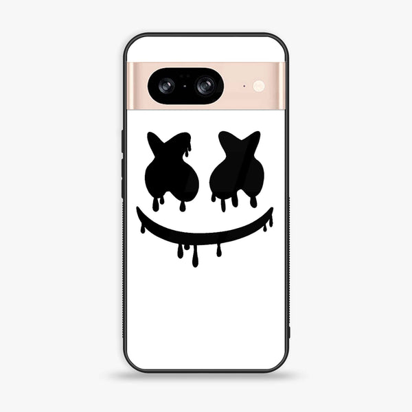Google Pixel 8 - Marshmello Face - Premium Metal Printed soft Bumper Shock Proof Case CS-48925