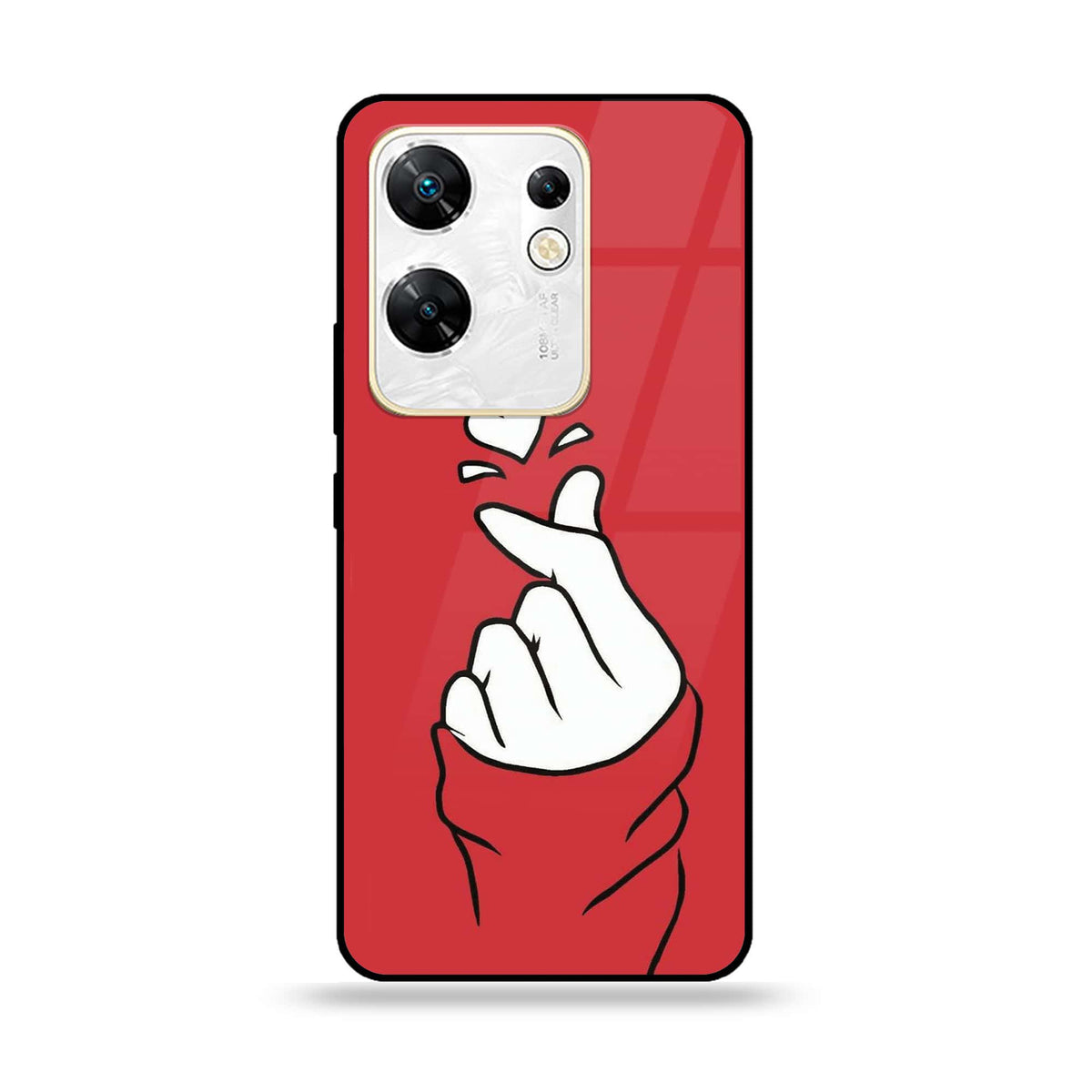 Bts Infinix Note Infinix Zero 30 4G - Finger Heart BTS - Premium Metal Printed soft Bum ...