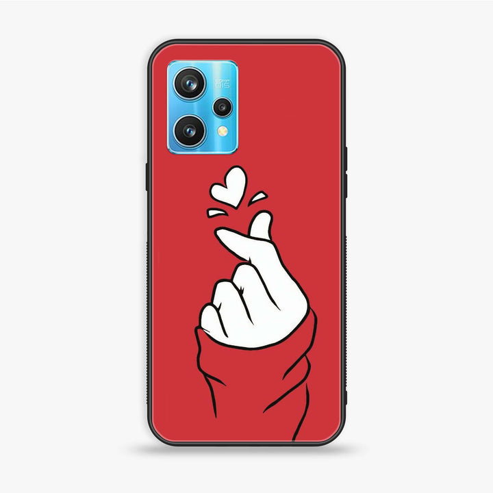 OnePlus Nord CE 2 Lite - Finger Heart BTS - Premium Metal Printed soft Bumper Shock Proof Case