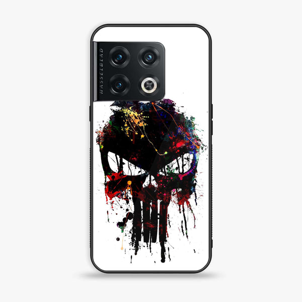 OnePlus 10 Pro - Punisher Skull Design - Premium Printed Glass soft Bumper Shock Proof Case  CS-39042
