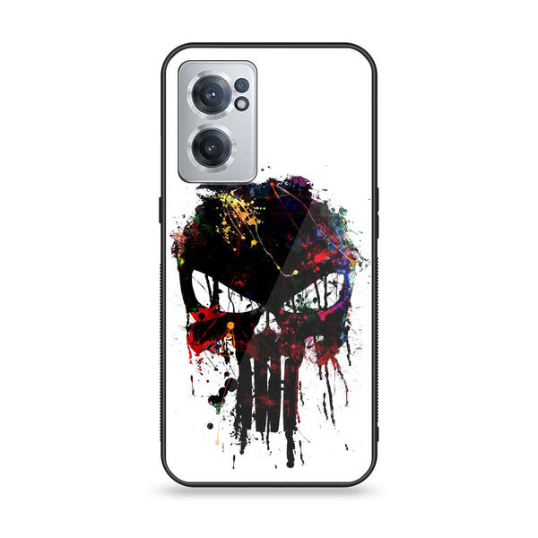 OnePlus Nord CE 2 5G - Punisher Skull Design - Premium Metal Printed soft Bumper Shock Proof Case