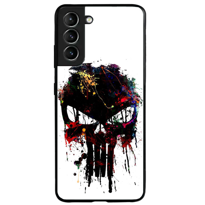 Samsung Galaxy S21 Plus - Punisher Skull Design - Premium Metal Printed soft Bumper shock Proof Case
