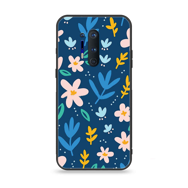 OnePlus 8 Pro - Colorful Flowers - Premium Printed Glass soft Bumper Shock Proof Case CS-5142