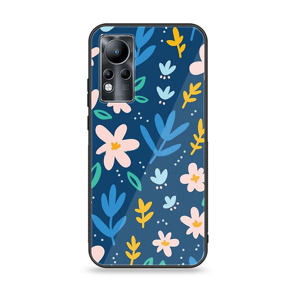 Infinix Note 11 - Colorful Flowers - Premium Printed Glass soft Bumper Shock Proof Case