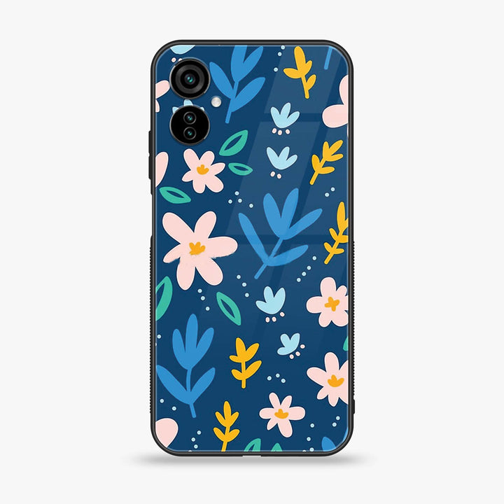 Tecno Camon 19 Neo - Colorful Flowers - Premium Printed Glass soft Bumper Shock Proof Case