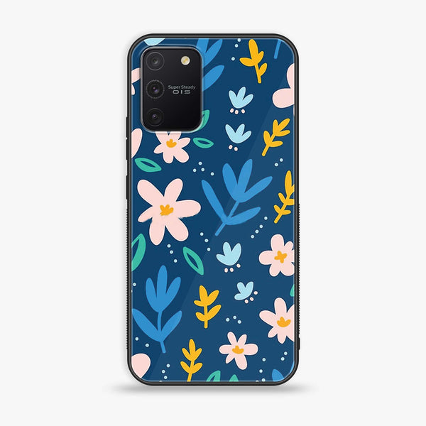 Samsung Galaxy S10 Lite - Colorful Flowers - Premium Printed Glass soft Bumper Shock Proof Case