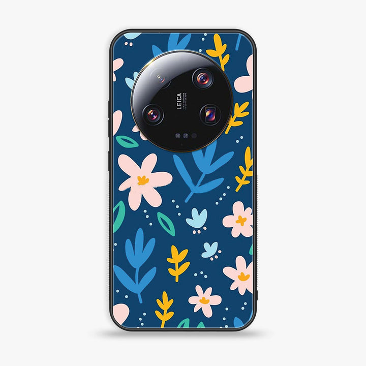 Xiaomi 13 Ultra - Colorful Flowers - Premium Printed Glass soft Bumper Shock Proof Case
