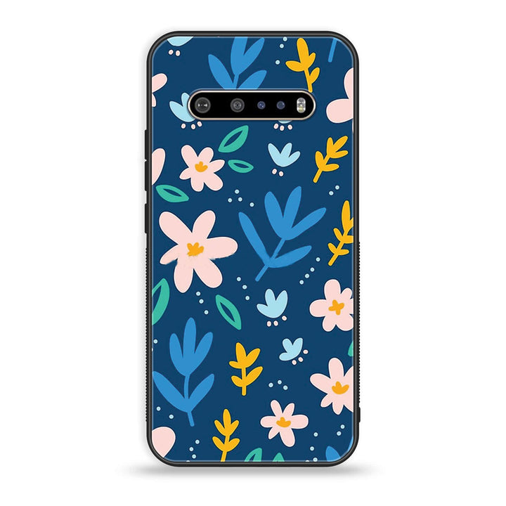 LG V60 - Colorful Flowers - Premium Printed Glass soft Bumper Shock Proof Case