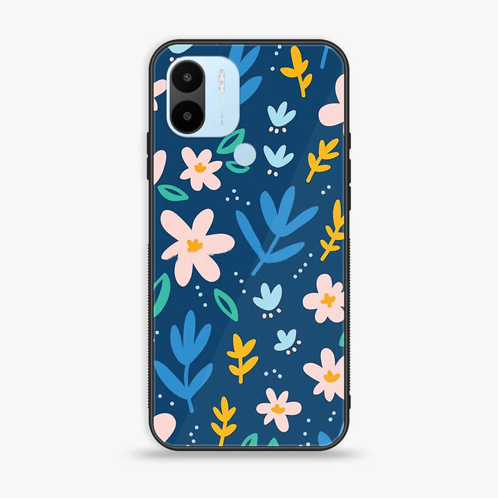 Xiaomi Redmi A2 Plus - Colorful Flowers - Premium Printed Glass soft Bumper Shock Proof Case