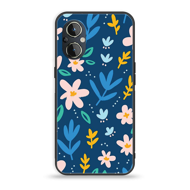OnePlus Nord N20 5G - Colorful Flowers - Premium Metal Printed soft Bumper Shock Proof Case CS-10656