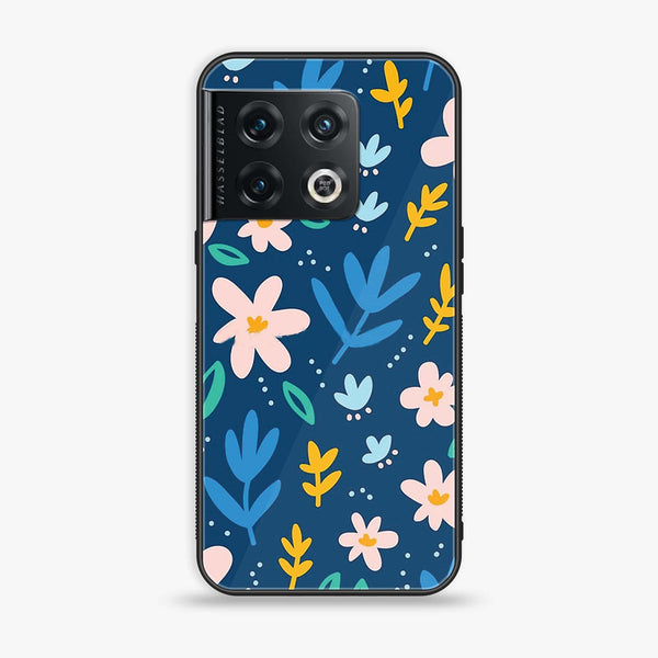 OnePlus 10 Pro - Colorful Flowers - Premium Printed Glass soft Bumper Shock Proof Case