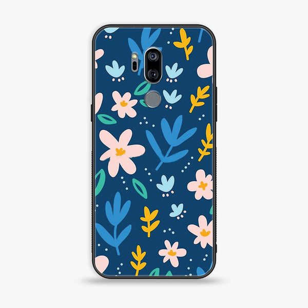 LG G7 ThinQ - Colorful Flowers - Premium Printed Glass soft Bumper Shock Proof Case