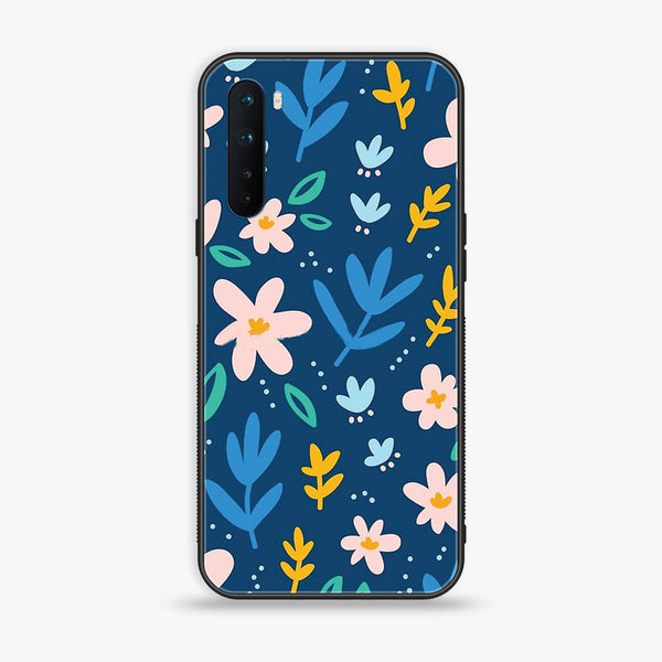 OnePlus Nord - Colorful Flowers - Premium Printed Glass soft Bumper Shock Proof Case