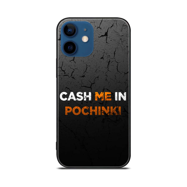 iPhone 12 Mini - Cash Me - Premium Printed Glass soft Bumper shock Proof Case