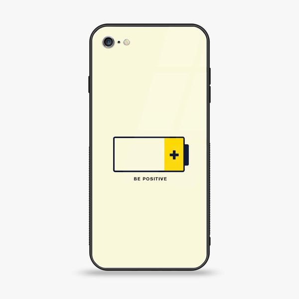 iPhone 6 Plus - Be Positive Design - Premium Printed Glass soft Bumper shock Proof Case
