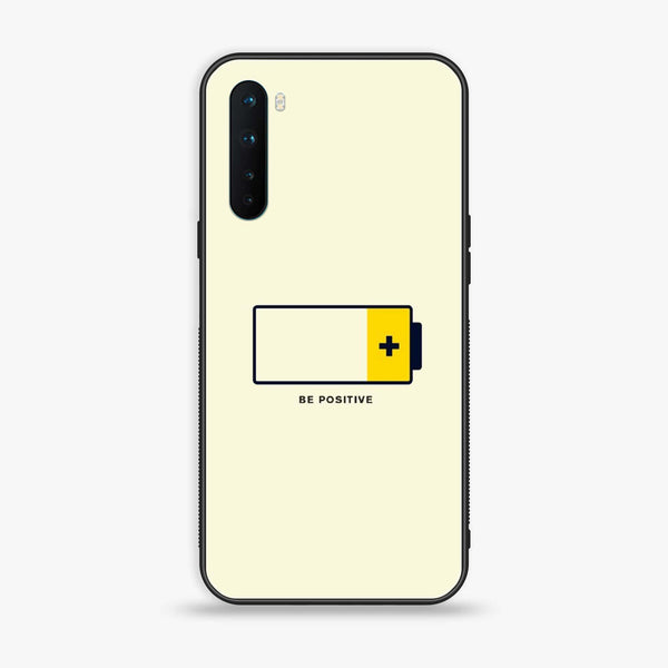 OnePlus Nord - Be Positive Design - Premium Printed Glass soft Bumper Shock Proof Case
